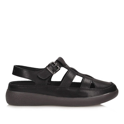 Klasyczne czarne sandały damskie Wojtyłko 7S25326C