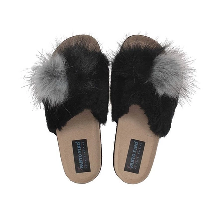 Klapki  Panto Fino EE 267044  pompon