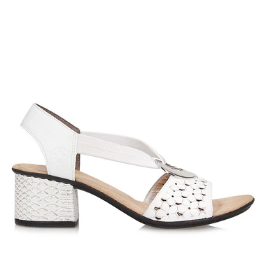 Wsuwane eleganckie damskie sandały Rieker 64677-80