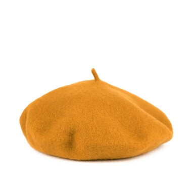 Beret damski Art of Polo cz22303-6 miodowy wełniany