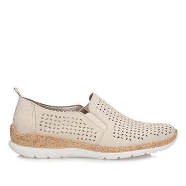 Półbuty codzienne damskie dziurkowane Rieker N4251-60