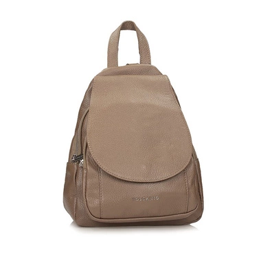Skórzany Plecak torebka Toscanio A186 beżowy D40