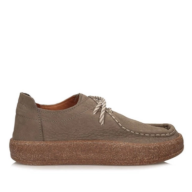 Skórzane profilowane półbuty Ravini 241094 KAHVE/BROWN NUBUCK