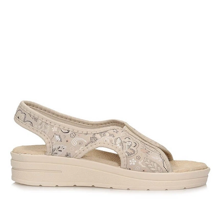 Sandały zdrowotne na haluksy Liber Light 24718 Jumanji BEIGE lycra