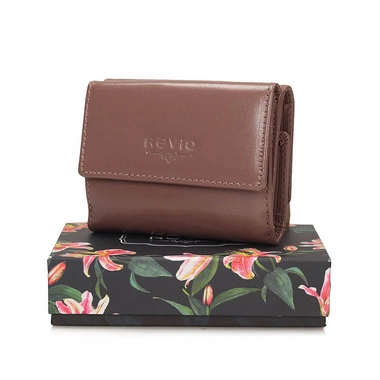 Mały zgrabny damski Portfel Revio EPD21/TA ciemny beż