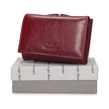 Elegancki portfel Giorgio Bassani 025 bordowy
