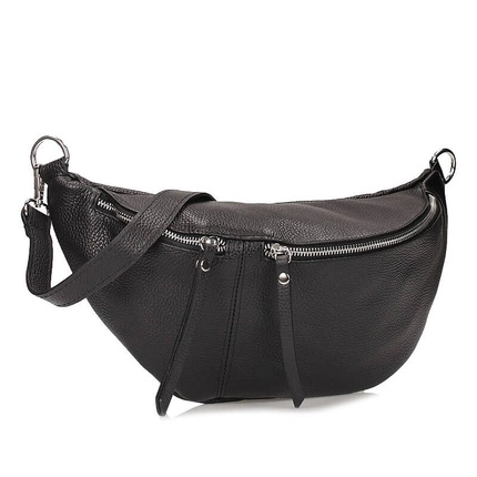 Modna Stylowa Nerka Saszetka Toscanio F198 CZARNA