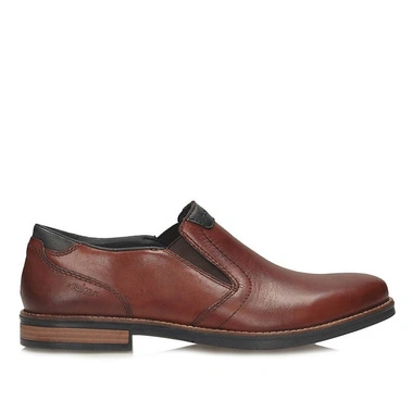 Rieker 13557-24 Brązowe Wygodne codzienne półbuty męskie