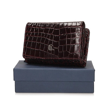 Zgrabny skórzany Portfel Canaletto 1225-s66/RFID bordowy