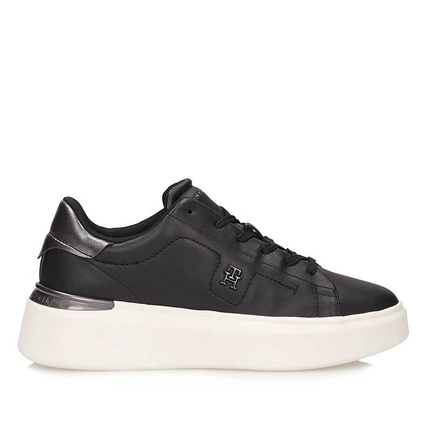 Sportowe Sneakersy damskie Tommy Hilfiger FW0FW08817BDS - CHIC PLATFORM SNEAKER GOLD