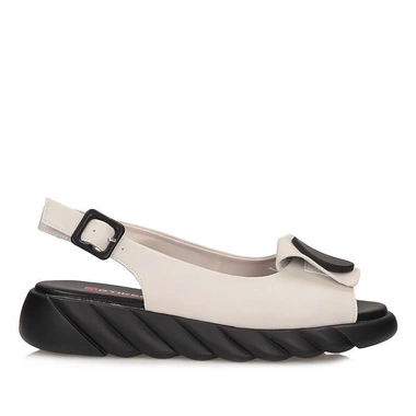 Beżowe Sandały na platformie Artiker 52C1639 BEIGE