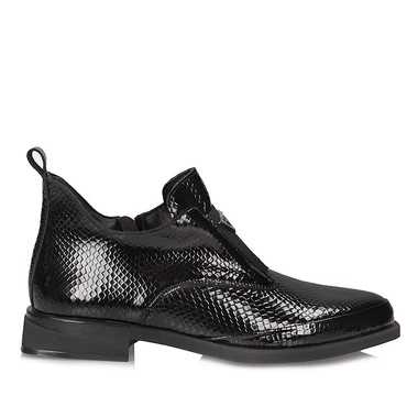 Eleganckie lakierowane botki damskie Filippo DBT6425/25 BK