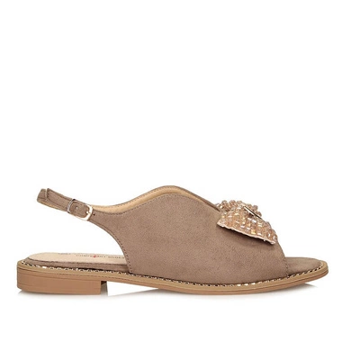 Eleganckie płaskie sandały damskie  S.Barski KV51-014