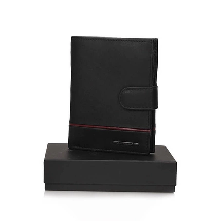 Klasyczny Portfel Bellugio TMM-80R-046A-032 black/red