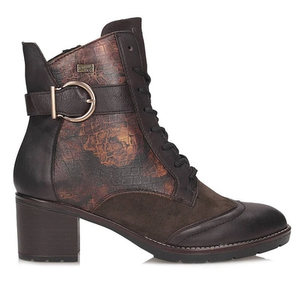 Klasyczne botki damskie na klocku Remonte D2A77-25