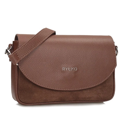 Elegancka brązowa torebka damska Ryłko R40883TB_6QD