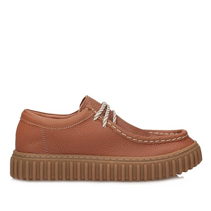 Skórzane profilowane Półbuty Ravini 251042 LIGHT TAN NUBUCK