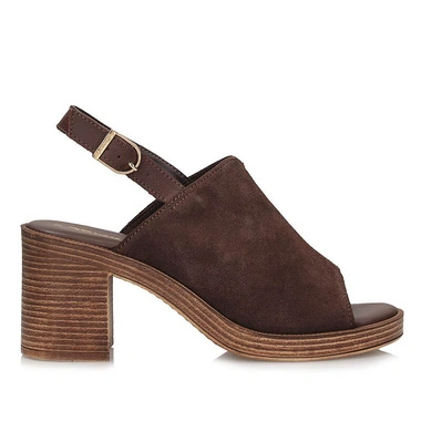 Sandały damskie Tamaris 1-28304-44-304 MOCCA brązowe na obcasie