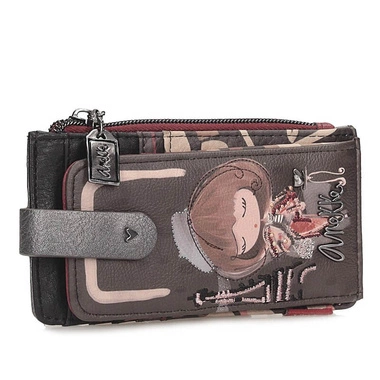 Stylowy damski portfel na karty i dokumenty Anekke 41809-013