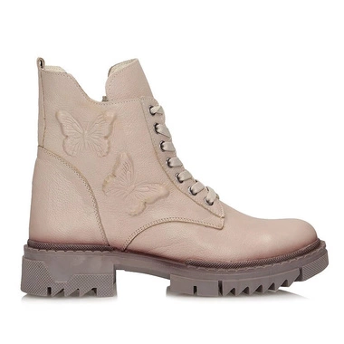 Codzienne skórzane beżowe botki damskie Artiker 53C0683