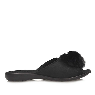 Odkryte Domowe damskie Laczki kapcie Befado 255D013 czarne