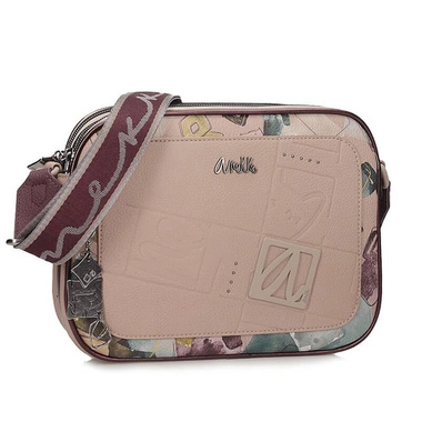 Modna trzykomorowa torebka listonoszka Anekke 41773-188 BOLSO REAL