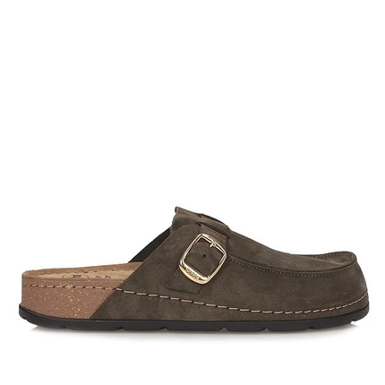 Skórzane klapki damskie Scholl BORA MOCCASIN F31715 1020 