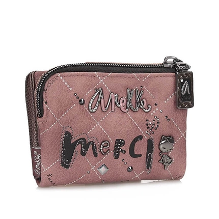 Miękki Klasyczny damski portfel Anekke 41819-910 MADEMOISELLE