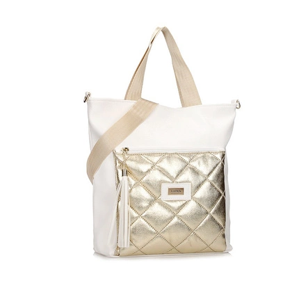 Torebka damska Fashion biało-złota