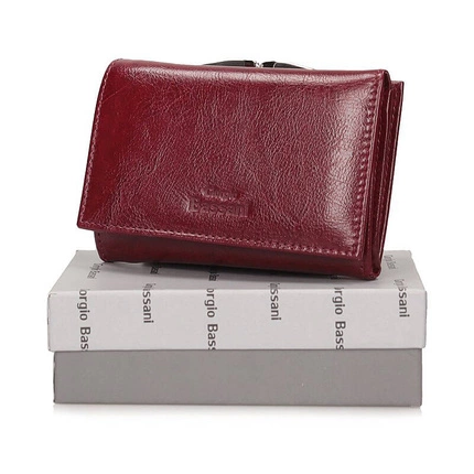Elegancki portfel Giorgio Bassani 025 bordowy