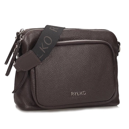 Klasyczna skórzana listonoszka Ryłko R40881TB_3QJ