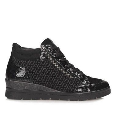 Komfortowe czarne botki damskie Remonte R0773-05