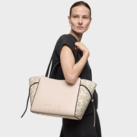 Elegancka torebka Tous CITY M.KAOS ICON BEIGE-BLACK