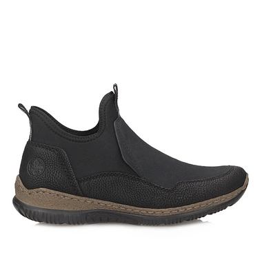Botki damskie Rieker N3275-00 czarne wsuwane