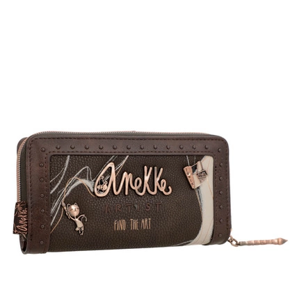 Duży brązowy Portfel RFID Anekke 37789-911