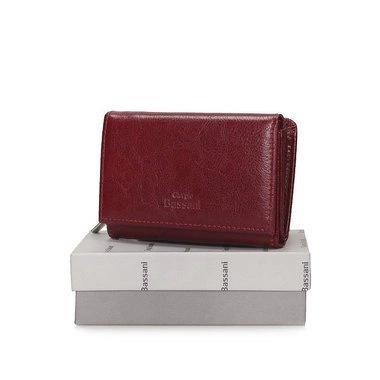 Pojemny bordowy portfel Giorgio Bassani 026-s14