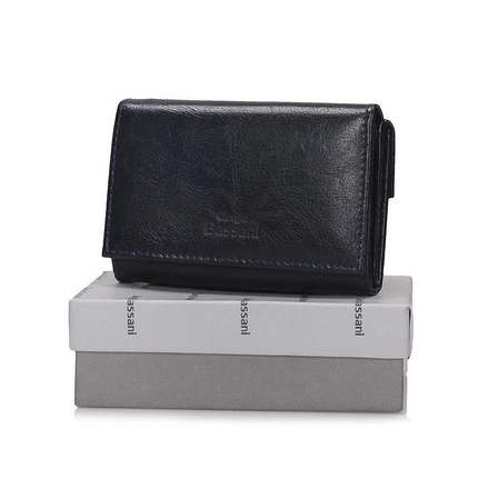 Poziomy portfel Giorgio Bassani 021 granatowy mix