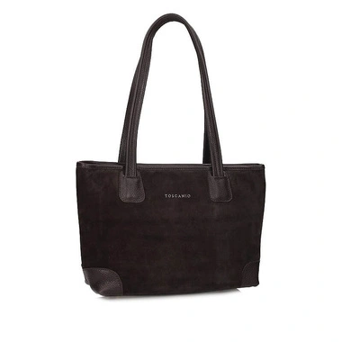 Skórzana włoska Torebka Toscanio G116 Brąz D23
