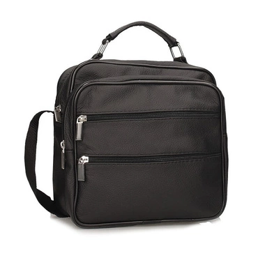 Czarna skórzana torba męska Vip TM-3