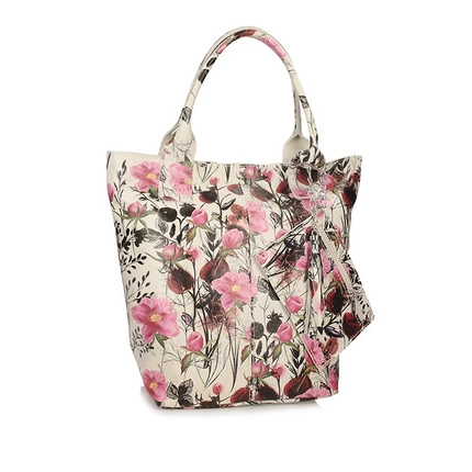 Shopperka w kwiaty Torebka Toscanio 1101 F307