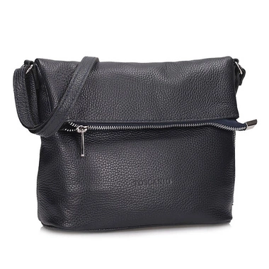 Włoska skórzana Listonoszka Torebka na ramię Toscanio G95 GRANAT D26