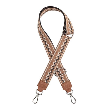 Pasek wymienny do torebki tkanina Toscanio rudy