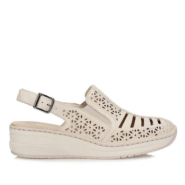 Komfortowe półbuty z odkrytą piętą Rieker 48763-60