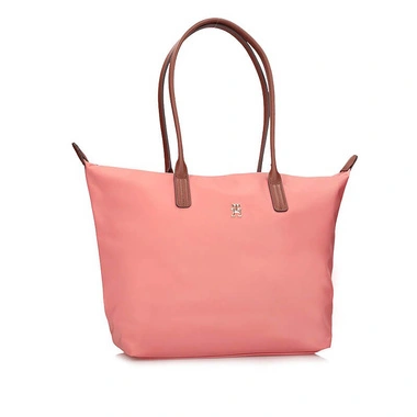 Torebka damska Tommy Hilfiger AW0AW17711 TJ8 POPETTE TOTE różowa shopperka na ramię i zamek