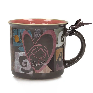 Kubek Anekke 42475-102 Taza estampada wielokolorowy porcelanowy