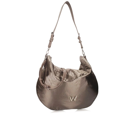 Pojemna oryginalna Torebka na ramię Wonders WB-54025 NYLON TAUPE