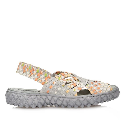 Komfortowe sandały damskie na platformie Rock Dakota Grey Veggie 032053