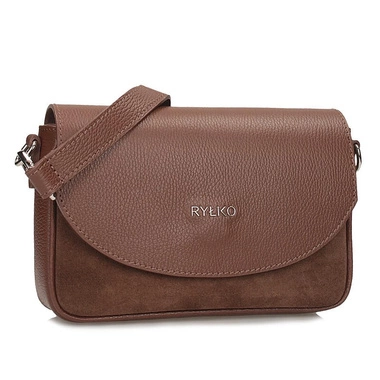 Elegancka brązowa torebka damska Ryłko R40883TB_6QD