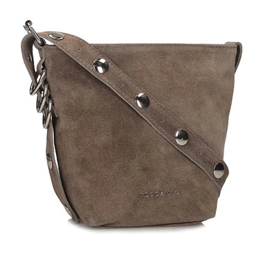 Klasyczna Skórzana Listonoszka Torebka na ramię Toscanio G99 C.BEŻ D40