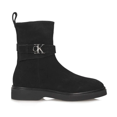 Czarne Oryginalne Botki workery Calvin Klein HW0HW02664BEHW6C Ankle BOOT Metal Logo SUE